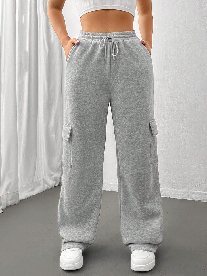 Damen Weite Cargohose im Jogger‑Stil mit Kordelzug Echo Archiv