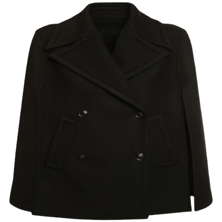 Damen Kurzer Cape‑Blazer im minimalistischen Tailoring mit kastiger Silhouette Echoarchiv