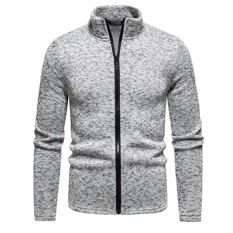 Herren Fleecejacke mit hohem Kragen und durchgehendem Reißverschluss Echoarchiv