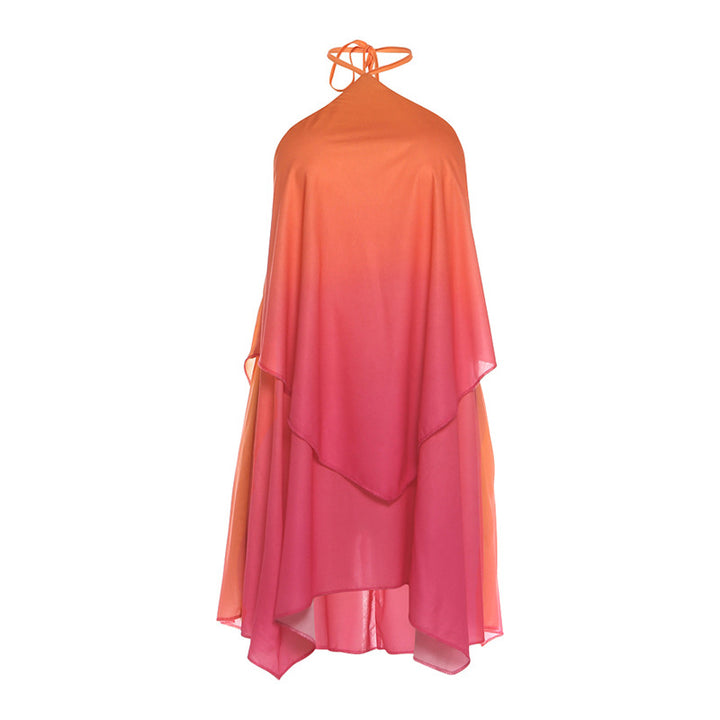 Damen luftiges, asymmetrisches Strandkleid mit Chiffon-Effekt Echo Archiv