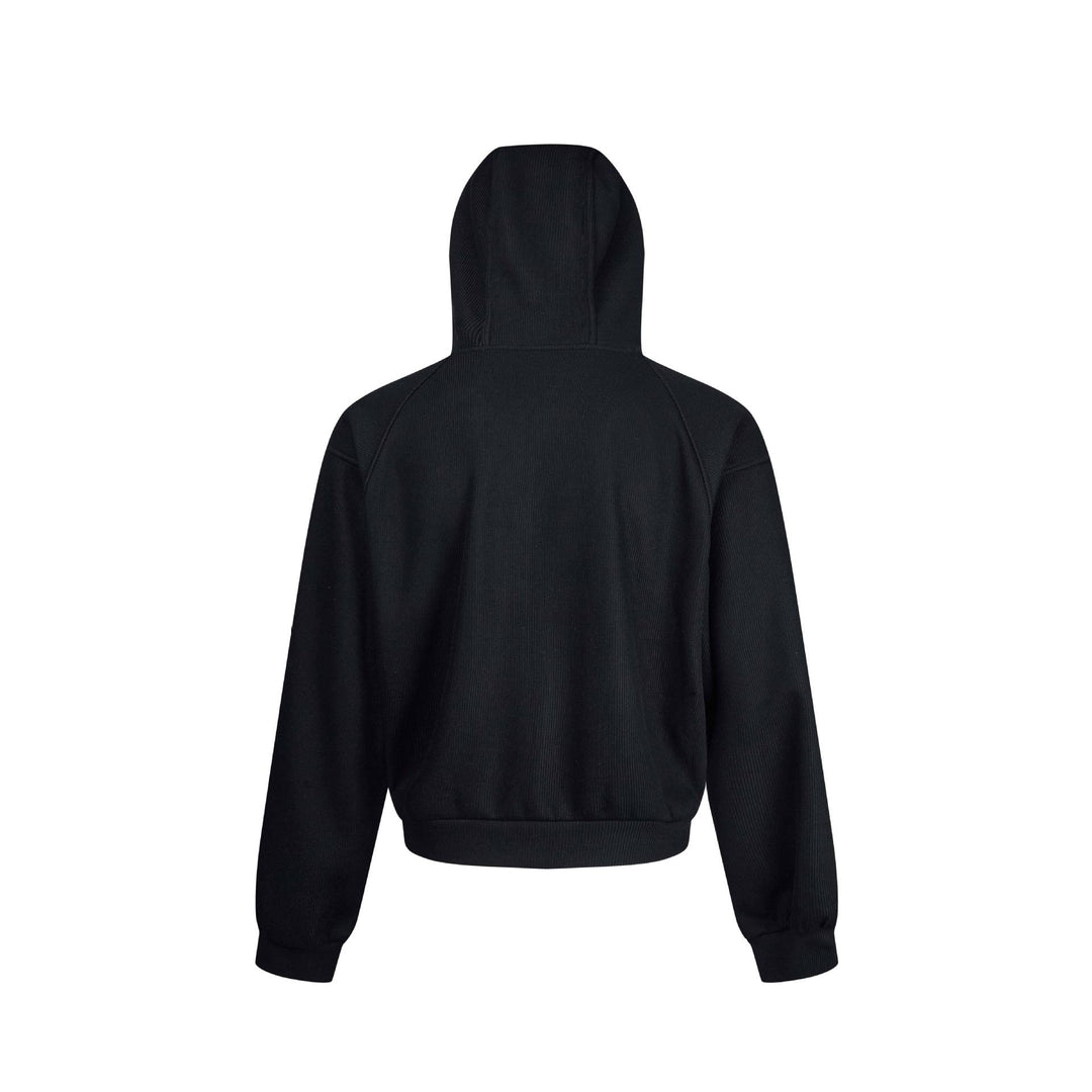Damen Kapuzen-Sweatjacke mit Reißverschluss und Raglanärmeln Echoarchiv
