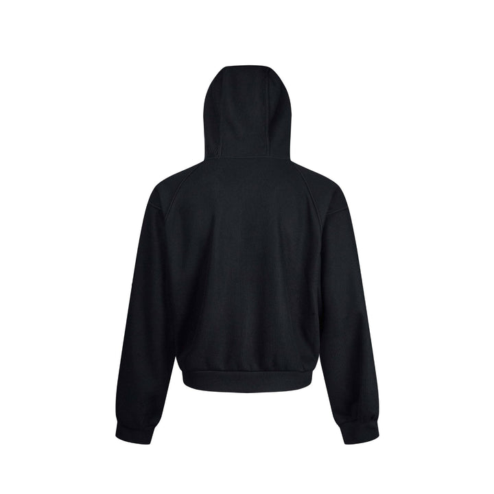 Damen Kapuzen-Sweatjacke mit Reißverschluss und Raglanärmeln Echoarchiv