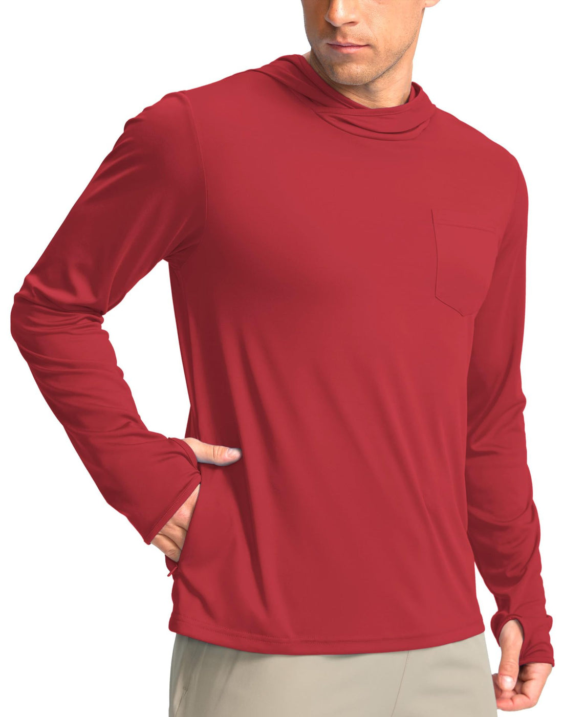 Herren Funktionsshirt mit Kapuze und Taschen – Avelline