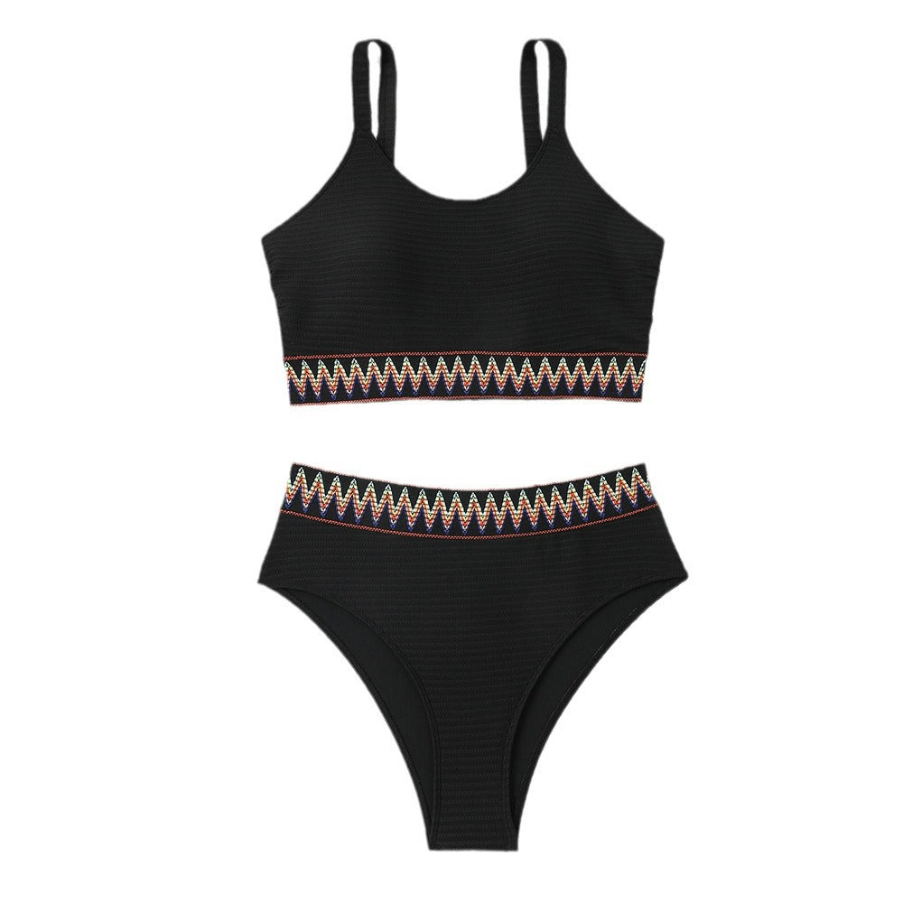 Damen Sportliches Bikini-Set mit dekorativem Bund – Maréssa