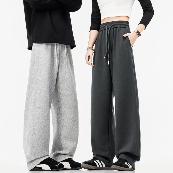 Damen weit geschnittene Lounge-Jogginghose mit elastischem Bund, Kordelzug und lässigem Culotte-Schnitt – Avélisse