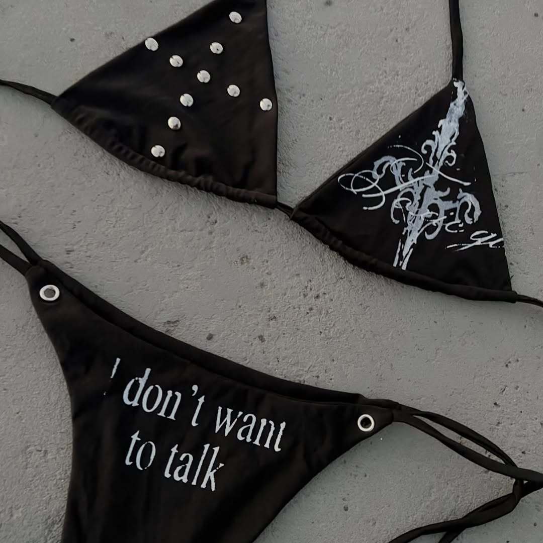 Damen Triangel-Bikini mit auffälligen Details Echo Archiv