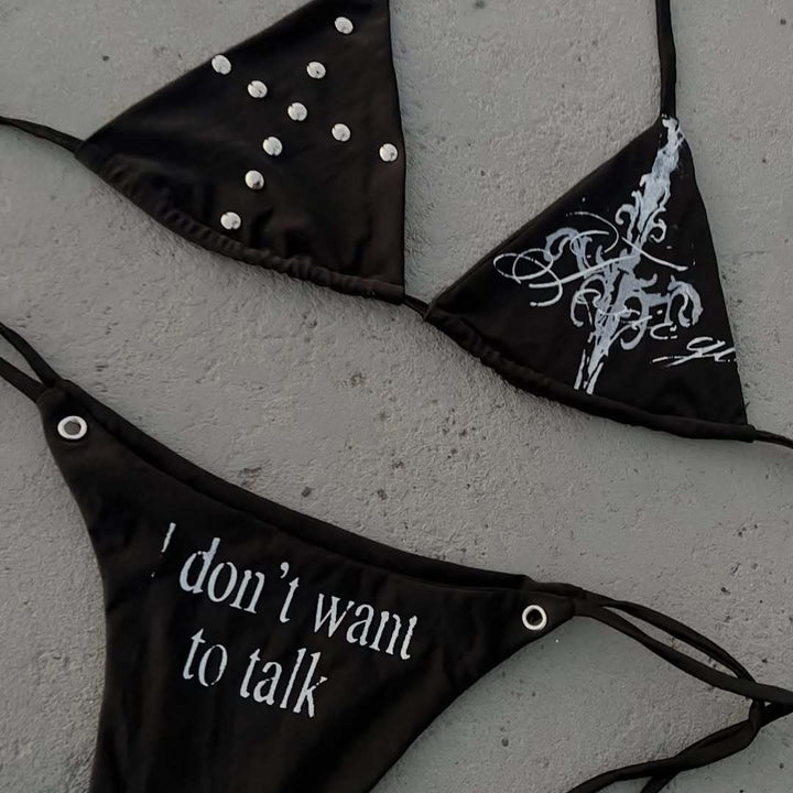 Damen Triangel-Bikini mit auffälligen Details Echo Archiv