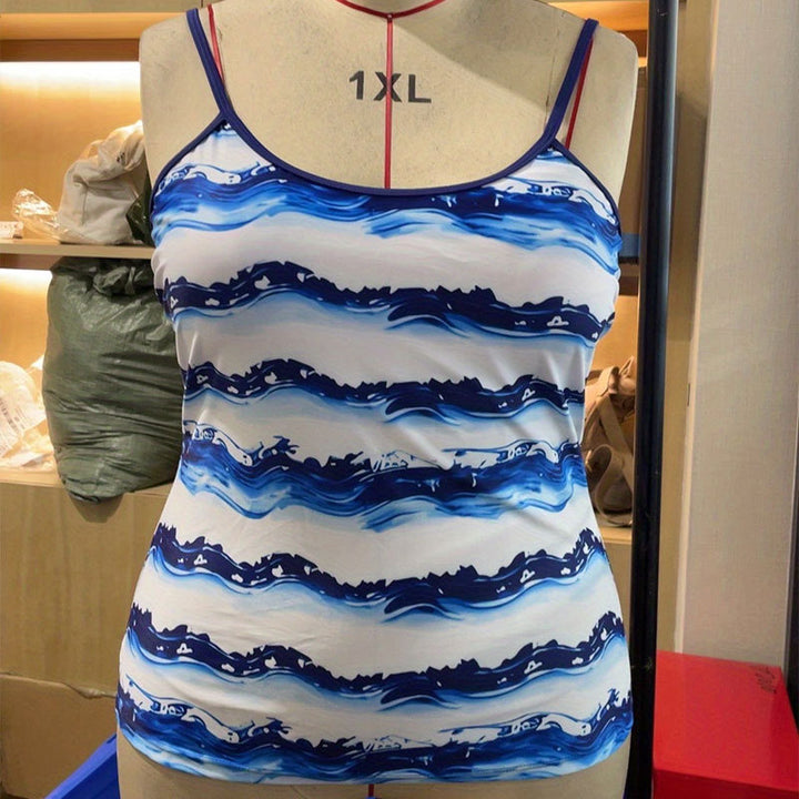 Damen Tankini mit dekorativem Wellenmuster Echo Archiv