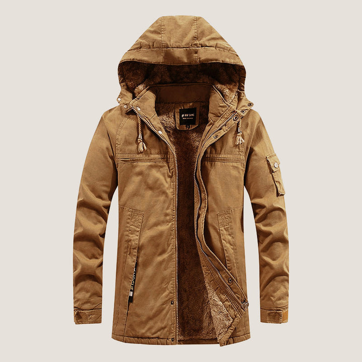 Herren Wetterfeste Outdoor-Jacke mit Fleecefutter Echo Archiv