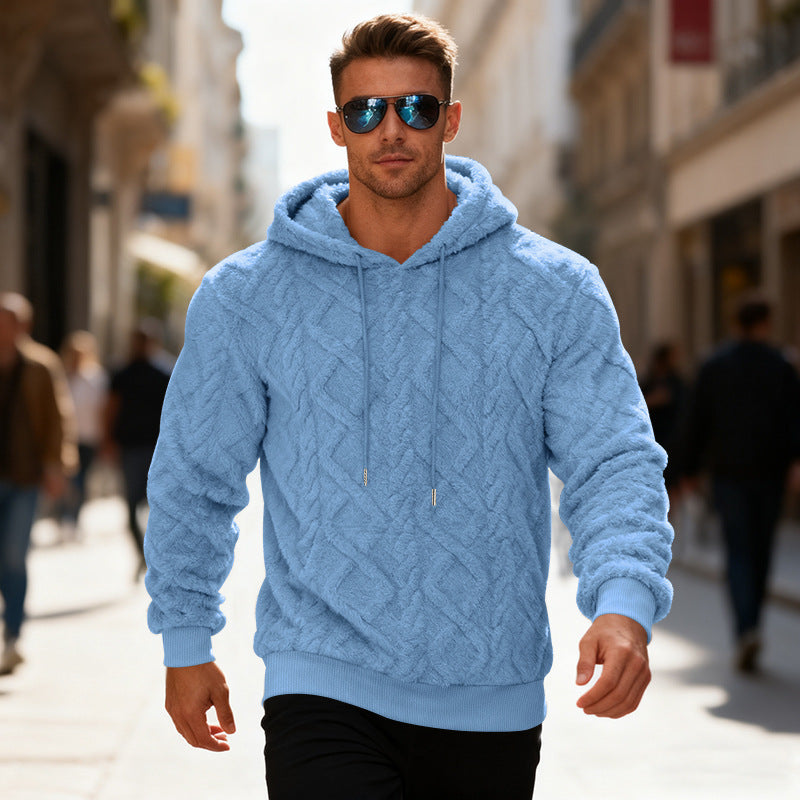 Herren modischer Kapuzenpullover mit strukturiertem Design Echoarchiv