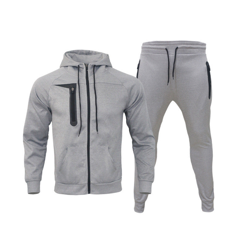 Herren Sportlicher Kapuzenjacke und Jogginghose Set Echoarchiv