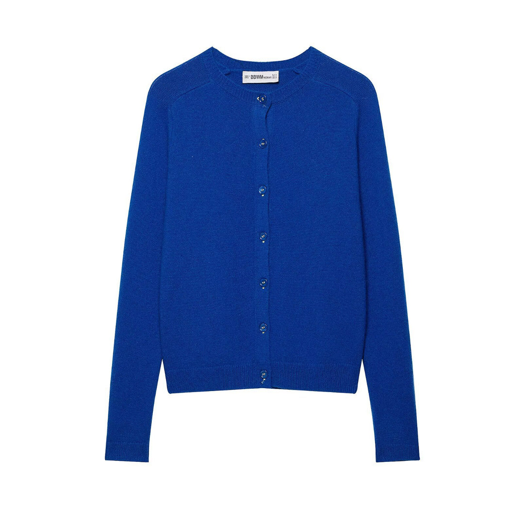 Damen Feiner Strickcardigan mit Rundhals und Knopfleiste Echo Archiv
