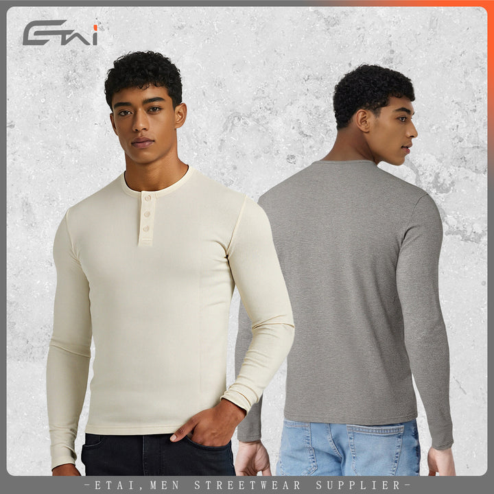 Damen Langärmliges Thermo-Henleyshirt Echo Archiv