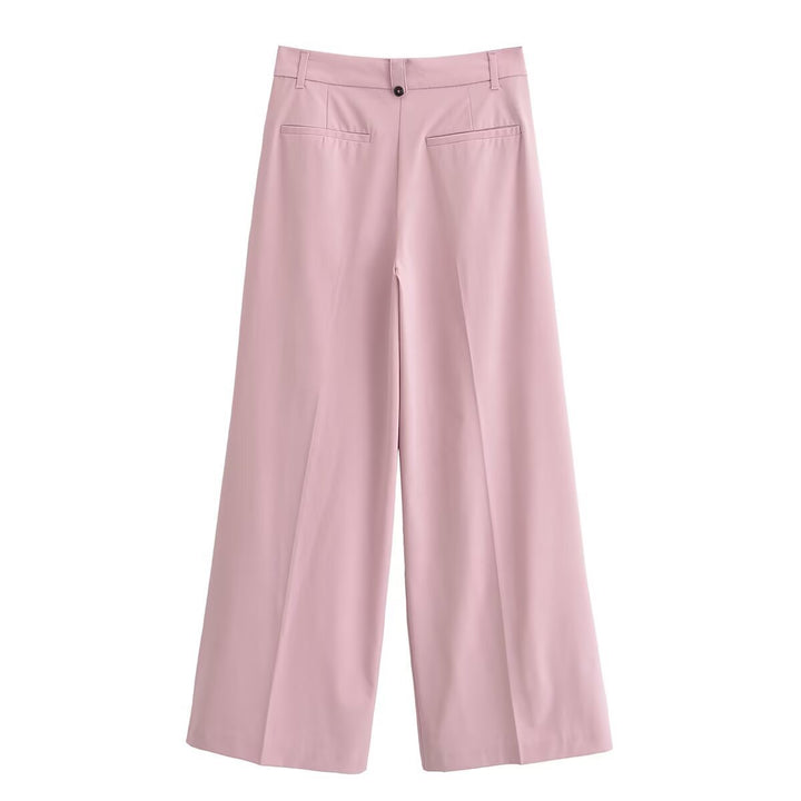 Damen Weite Bundfaltenhose im Palazzo‑Stil mit hoher Taille Echo Archiv