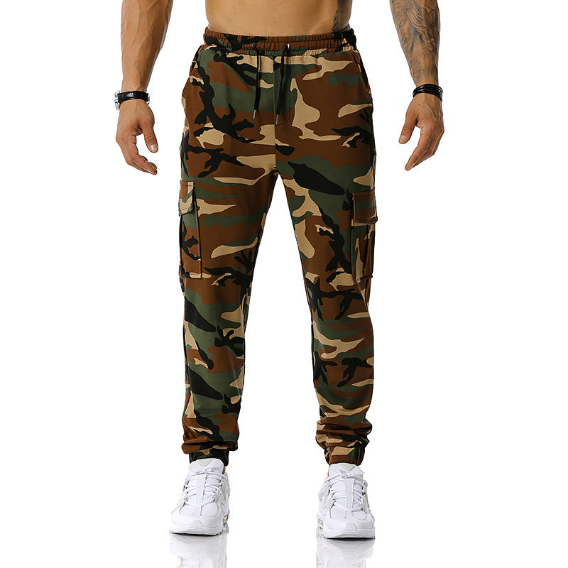 Herren Camouflage Cargo-Hose mit elastischem Bund und praktischen Seitentaschen Echoarchiv