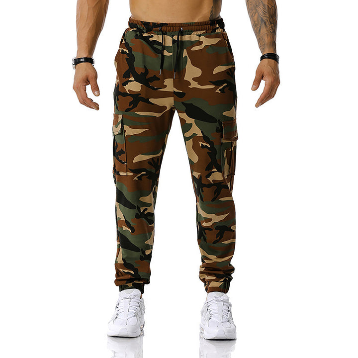 Herren Camouflage Cargo-Hose mit elastischem Bund und praktischen Seitentaschen Echoarchiv