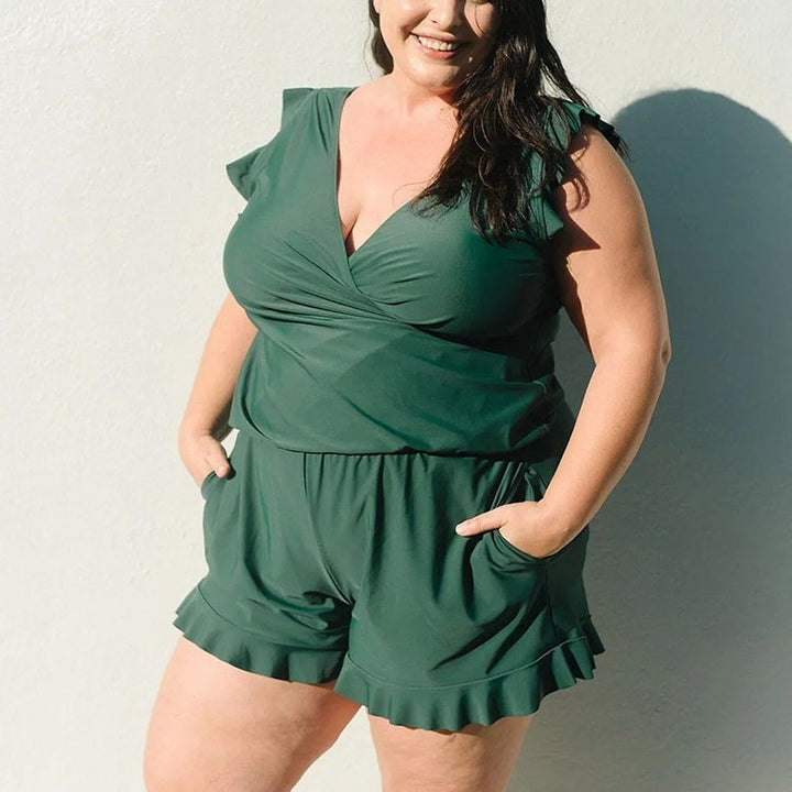Damen Freizeit Overall mit floralem Design Echo Archiv
