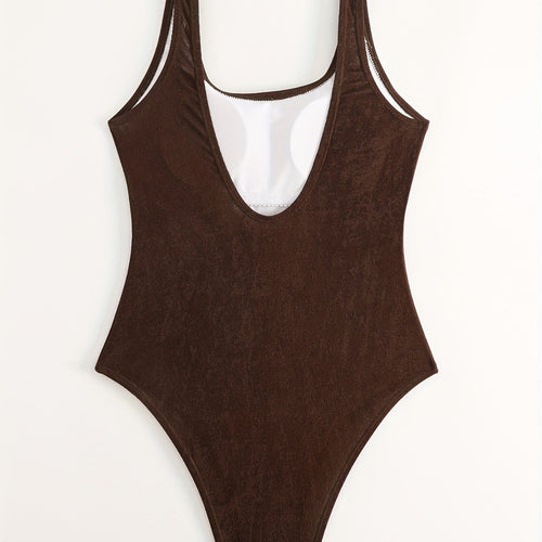 Damen Einteiler Badeanzug mit elegantem Rücken-Detail Echo Archiv