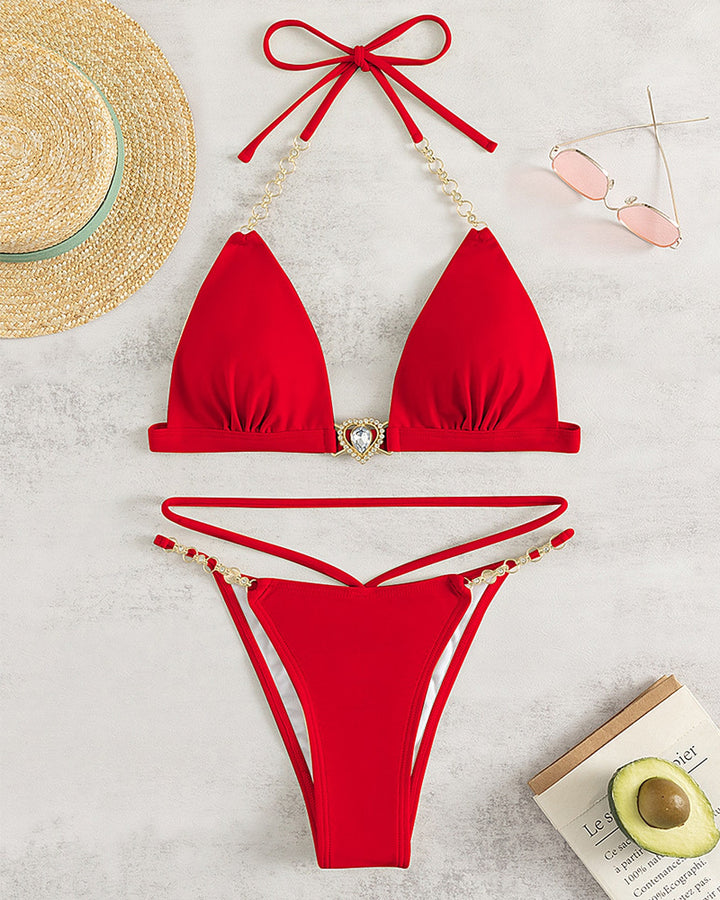 Damen Triangel-Bikini mit verführerischem Schmuckdetail Echo Archiv