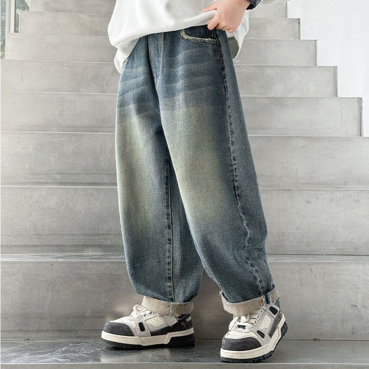 Herren lässige Weit geschnittene Jeans Echo Archiv