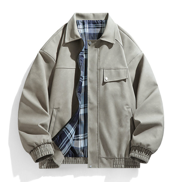 Herren lässige Utility-Jacke mit zwei Brusttaschen Echoarchiv