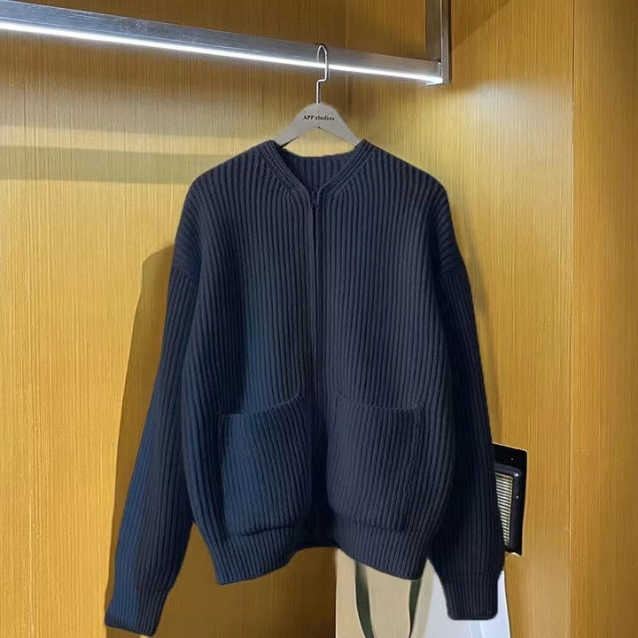 Damen Modische Strickjacke mit Reißverschluss Echo Archiv