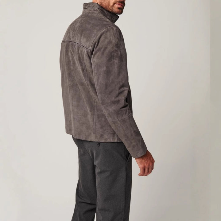Herren elegante Wildlederjacke Echoarchiv