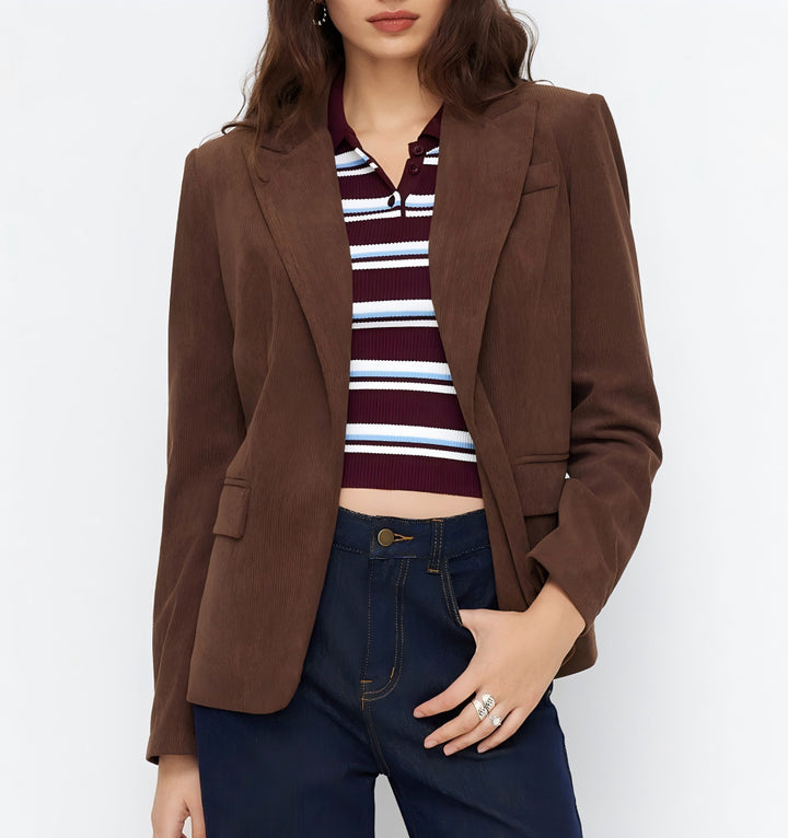 Damen Eleganter Cordblazer Echo Archiv