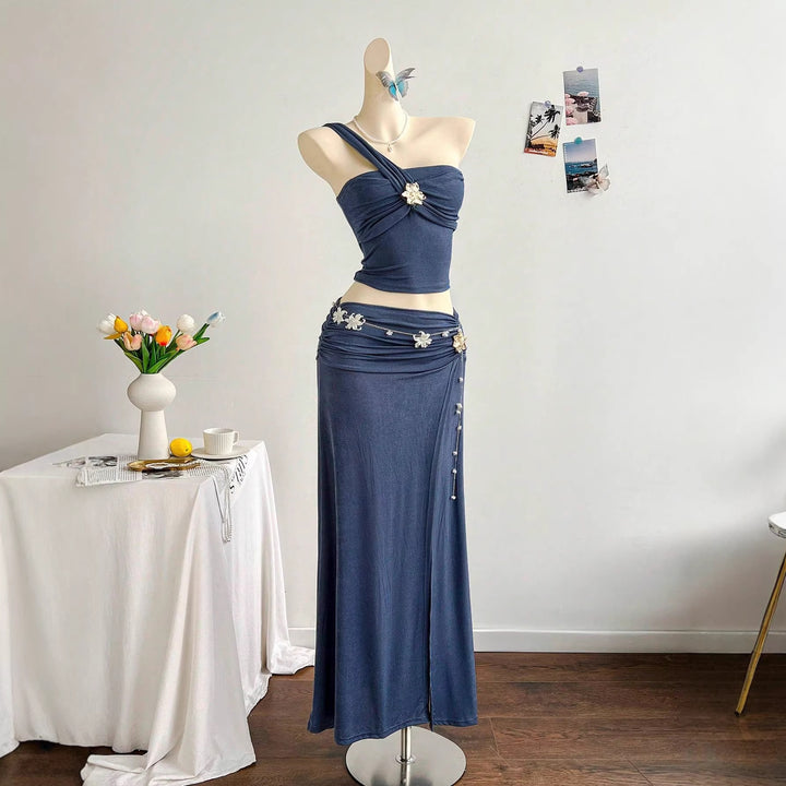 Damen elegantes Sommerkleid mit floralem Detail Echo Archiv