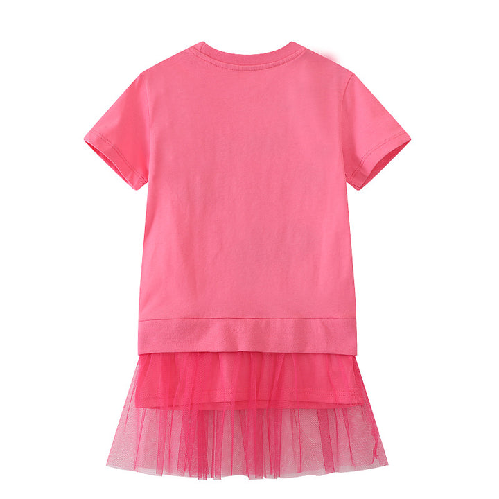 Mädchen T-Shirt Kleid mit bezauberndem Tüllunterrock Echo Archiv