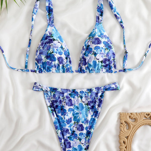 Damen Triangel-Bikini-Set mit modischem Tiermuster Echo Archiv