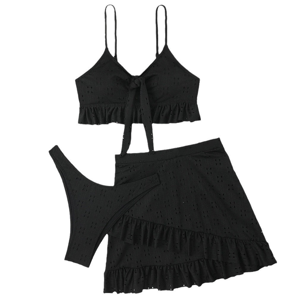 Damen Bikiniset mit Rüschensaum und zauberhaftem Cut-Out Echo Archiv