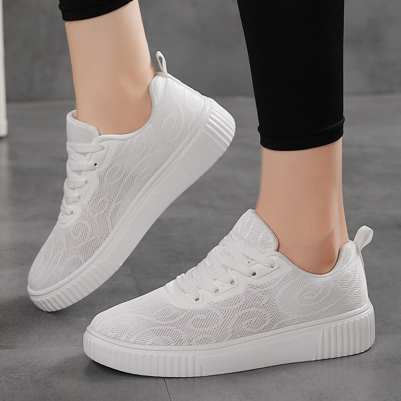 Damen nan luftige Plateausneaker mit gestricktem Obermaterial und gepolstertem Komfortfußbett Echo Archiv