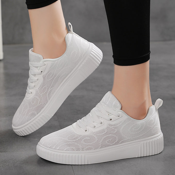 Damen nan luftige Plateausneaker mit gestricktem Obermaterial und gepolstertem Komfortfußbett Echo Archiv