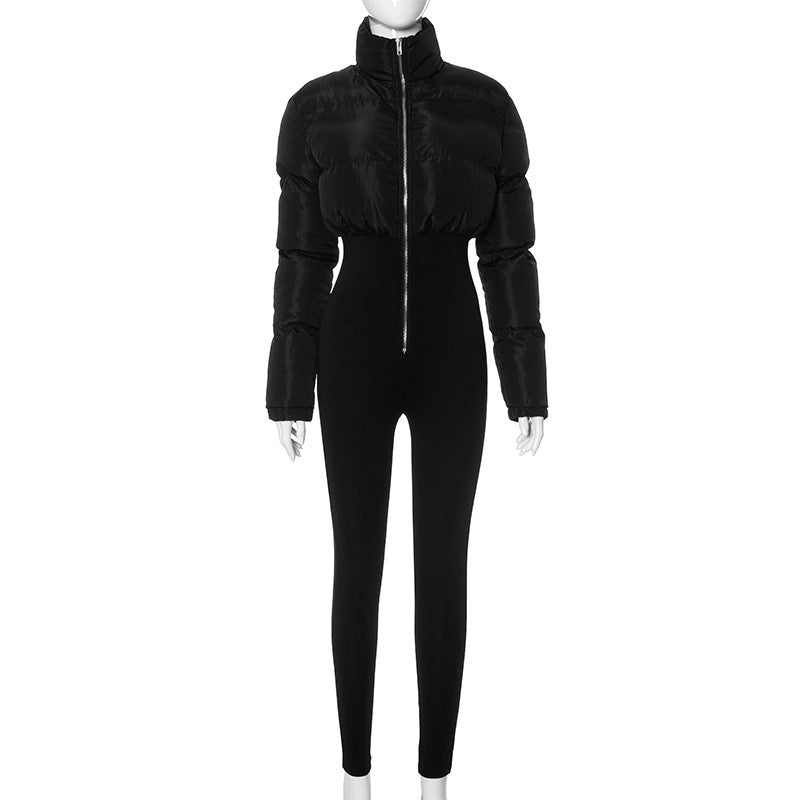 Echoarchiv | Damen Daunenjacke mit Gürtelhose