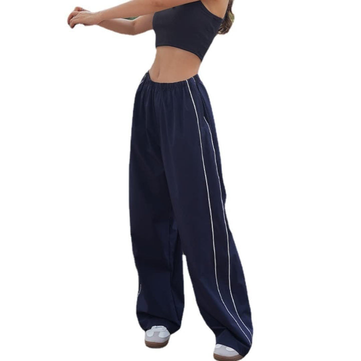 Damen Sportliche High-Waist Freizehhosen Echoarchiv