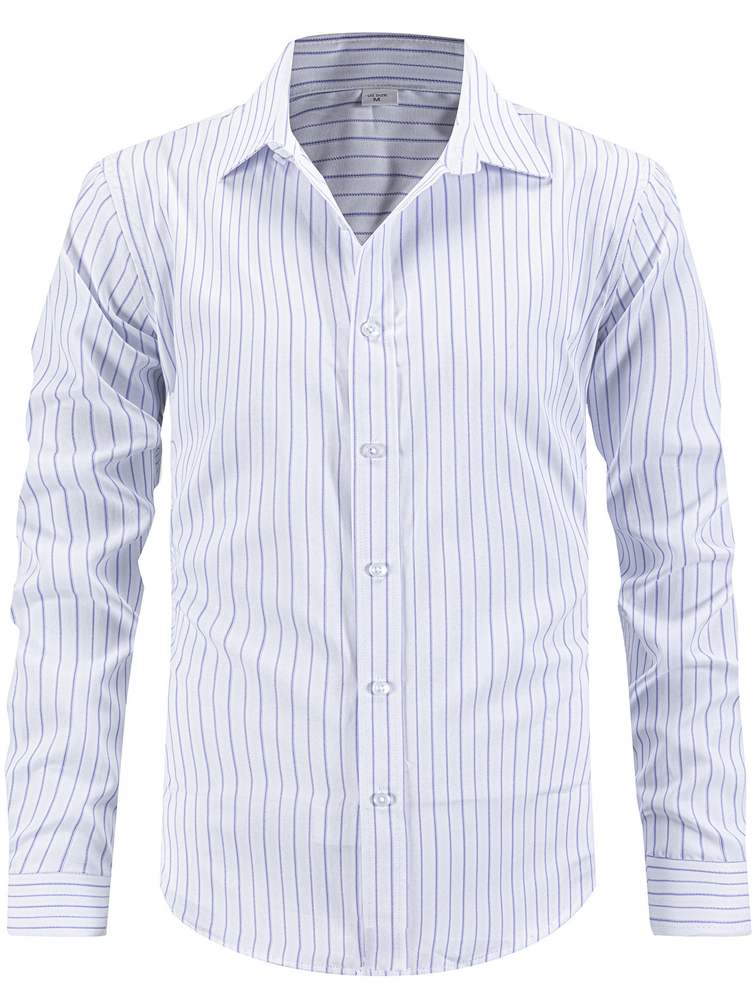 Herren elegantes gestreiftes Langarmhemd – Arvello