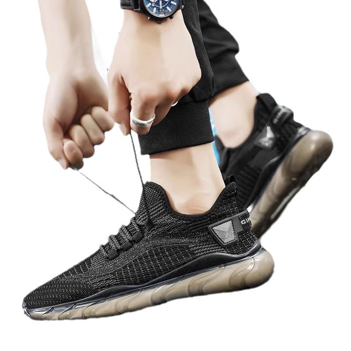 Unisex leichte Strick-Runner mit flexibler Air-Cell-Zwischensohle und gepolstertem Sockeneinstieg – Tavélo