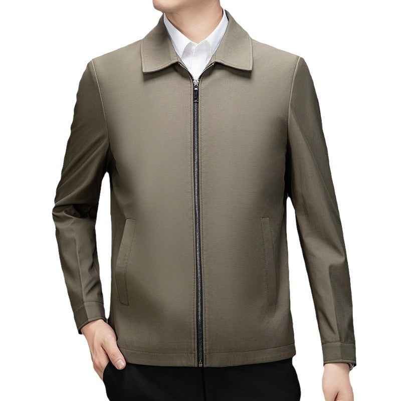 Herren lässige Übergangsjacke mit modernem Reißverschluss und praktischen Taschen Echoarchiv