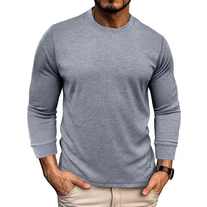 Herren Langarmshirt mit strukturiertem Rippstoff Echoarchiv