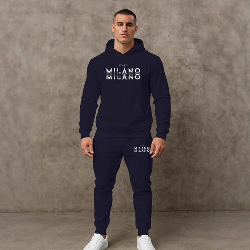 Herren Sportliches Hoodie- und Jogginghosen-Set Echoarchiv