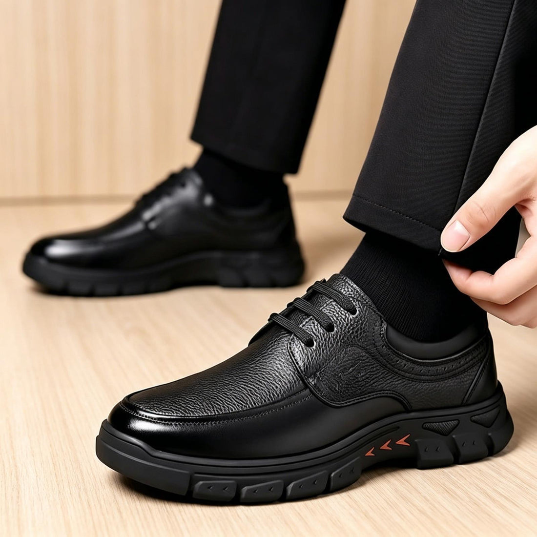 Herren Elegante und sportliche Ledersneaker Echoarchiv
