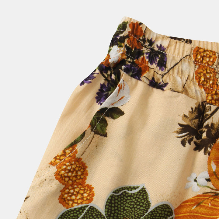 Herren Badeshorts mit mediterranem Blumendesign und elastischem Bund Echoarchiv