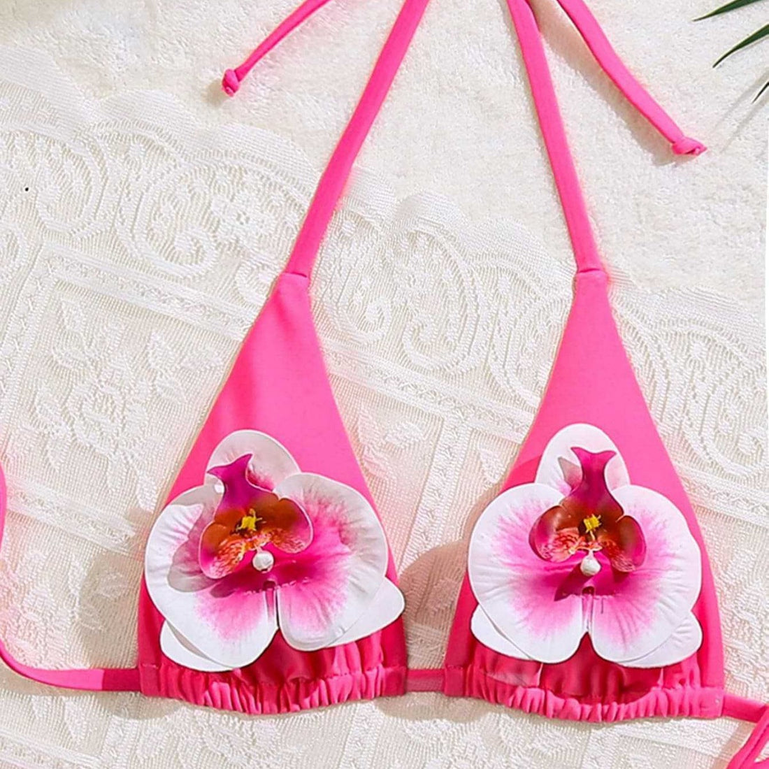 Damen Floral verziertes Triangel-Bikini – Maréssa