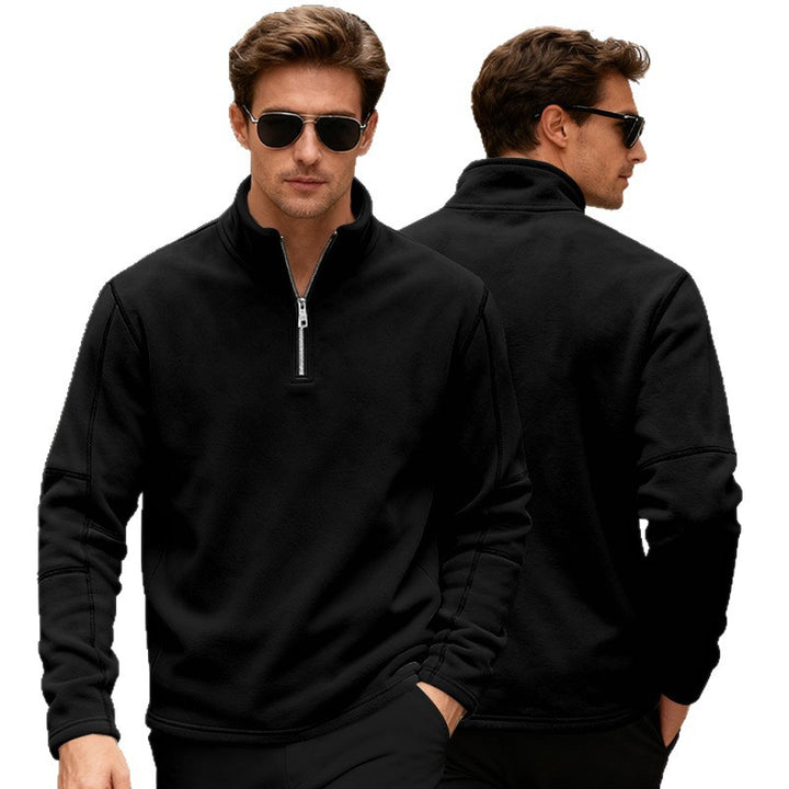 Herren Fleece-Pullover mit kurzer Reißverschlussöffnung Echoarchiv