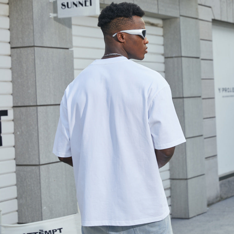 Herren Oversize T-Shirt aus schwerer Bio-Baumwolle mit weitem Schnitt Echo Archiv