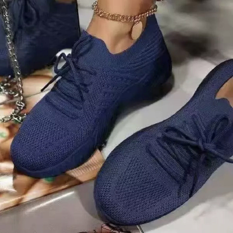 Damen  leichte Strick-Sneaker mit sockenähnlichem Obermaterial, gepolsterter Komfortsohle und flexibler Profil-Laufsohle Echo Archiv