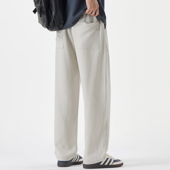 Herren Weite Bundfalten-Hose im Relaxed-Fit aus Baumwoll-Twill Echo Archiv