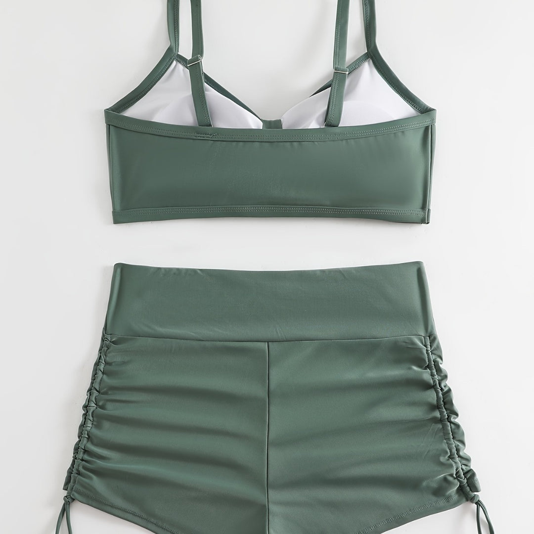 Damen Sportliches Bikini-Set mit innovativem Rüschendesign Echo Archiv