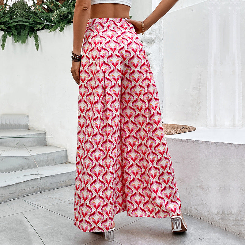 Damen Weite Hosen mit buntem Muster Echo Archiv